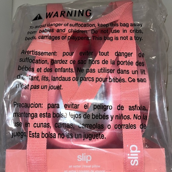 Brand New Slip Jet Setter Travel Pillow in Pink - Picture 4 of 6